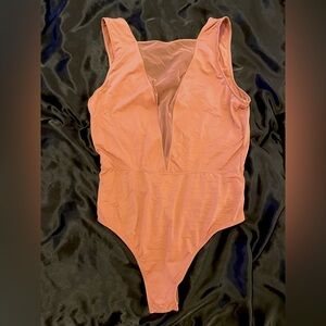 Victorias Secret bodysuits with see through mesh v-neck